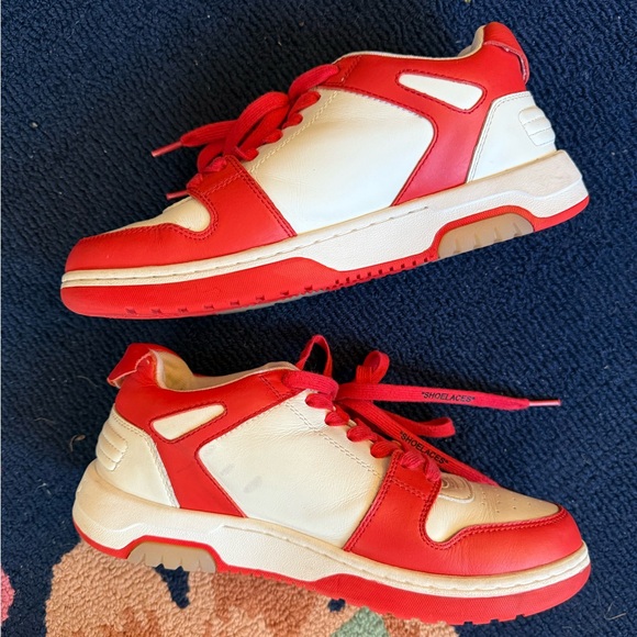 Off-White Out of Office White Red Sneakers - Picture 2 of 11